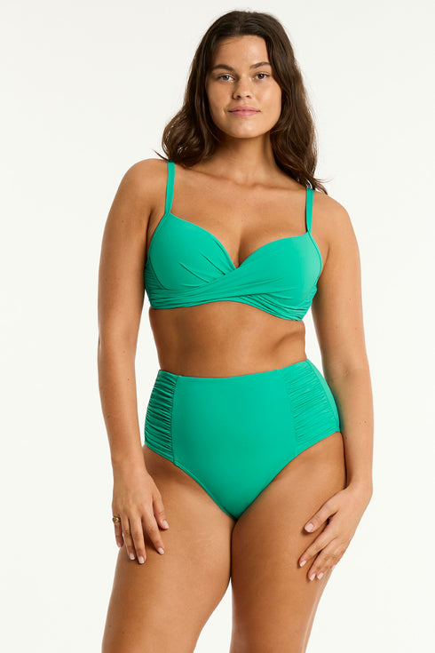 Sea Level Eco Essentials Cross Front Moulded Cup Bra
